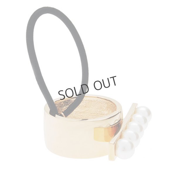 画像2: {SOLD}France Luxe フランス ラックス パール バー カフ ポニー (クリームパール/ゴールド){639709461685-BBS} (2)