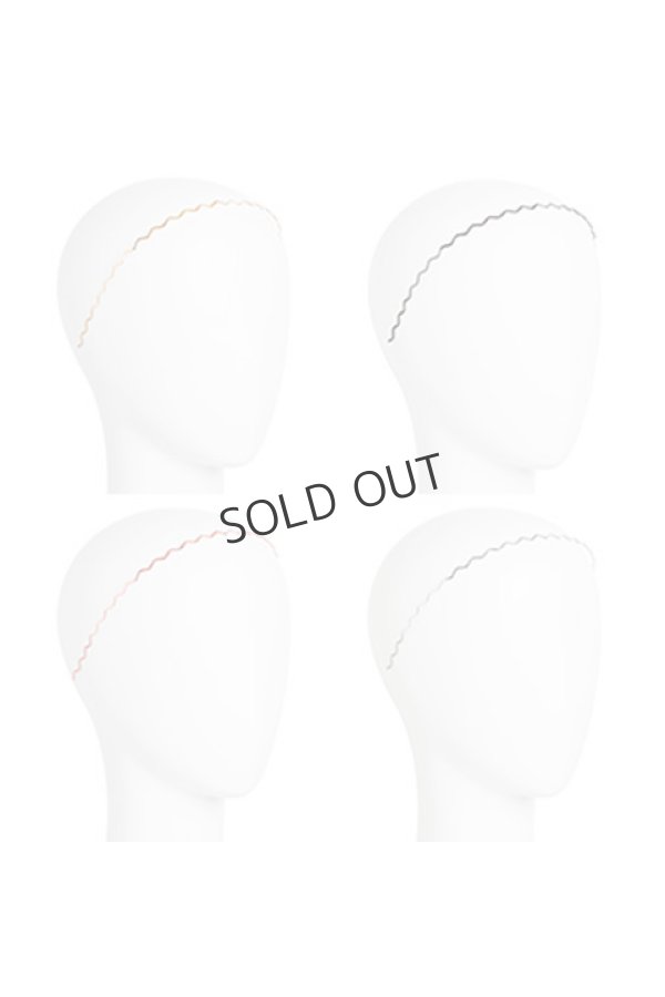 画像2: {SOLD}France Luxe フランス ラックス メタル ウェイビー ヘッドバンド 4本セット (ゴールド/シルバー/ローズゴールド/ガンメタル){639709486503-BAA} (2)