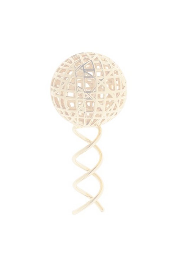 画像1:  {SOLD} France Luxe フランス ラックス メタル メッシュ ボール スパイラル スクリューピンL (ゴールド){639709490623-BBS} (1)