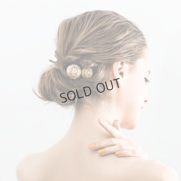 画像3: {SOLD}France Luxe フランス ラックス メタル メッシュ ボール スパイラル スクリューピンL (ゴールド){639709490623-BBS} (3)