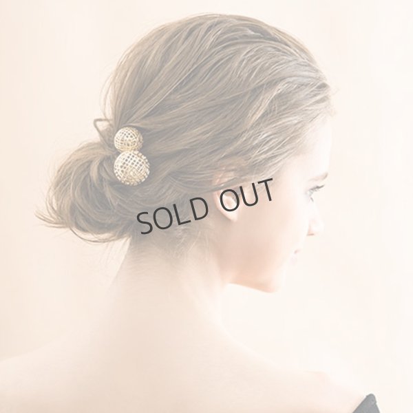 画像4: {SOLD}France Luxe フランス ラックス メタル メッシュ ボール スパイラル スクリューピンL (ゴールド){639709490623-BBS} (4)