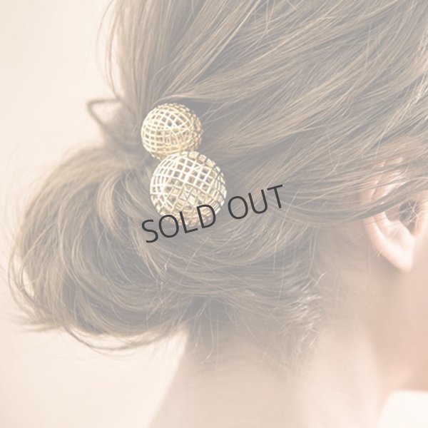 画像5: {SOLD}France Luxe フランス ラックス メタル メッシュ ボール スパイラル スクリューピンL (ゴールド){639709490623-BBS} (5)