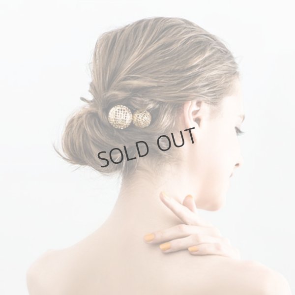 画像3: {SOLD}France Luxe フランス ラックス メタル メッシュ ボール スパイラル スクリューピンM (ゴールド){639709490647-BBS} (3)