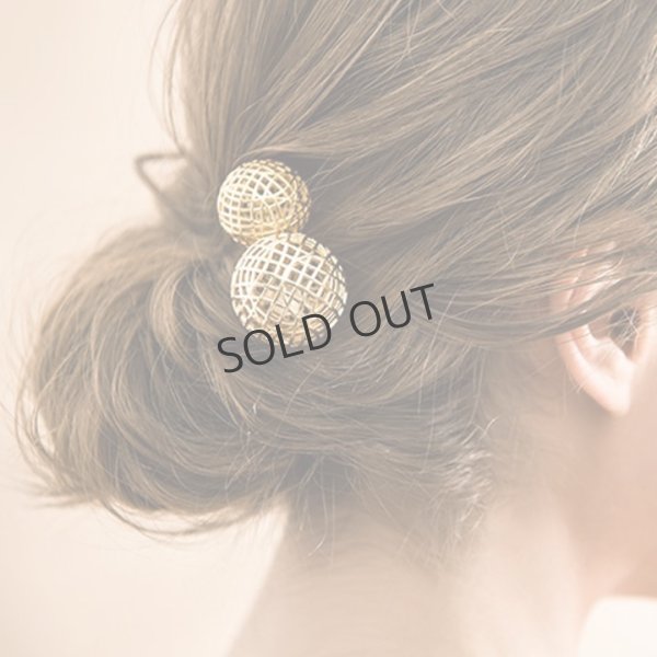 画像5: {SOLD}France Luxe フランス ラックス メタル メッシュ ボール スパイラル スクリューピンM (ゴールド){639709490647-BBS} (5)