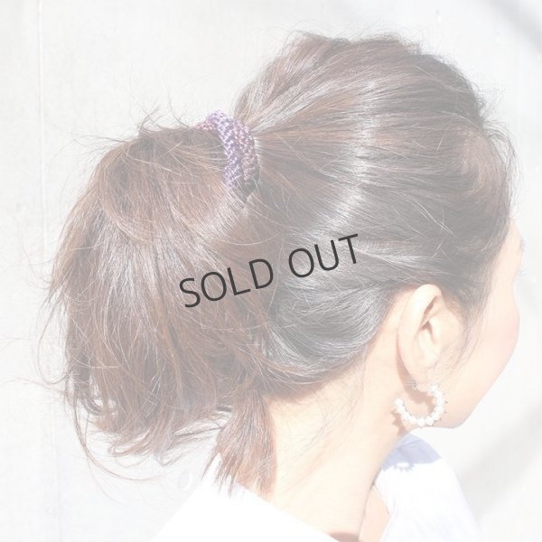 画像2: {SOLD}France Luxe フランス ラックス ポニーテール チューブ 15P(グレープ){639709499831-BAS} (2)