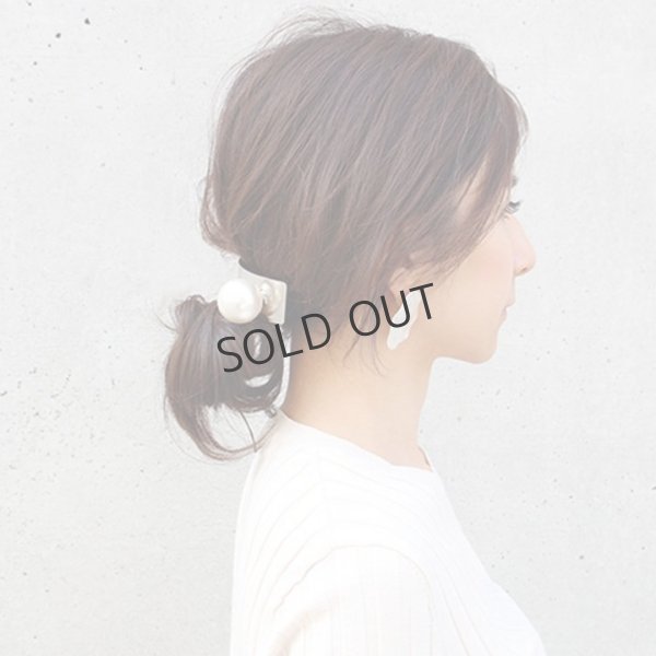 画像3: {SOLD}France Luxe フランス ラックス メタル ＆ パール バレッタ (クリーム/シルバー){639709503477-BBS} (3)