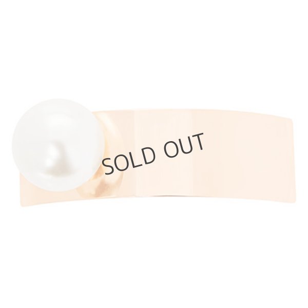 画像3: {SOLD}France Luxe フランス ラックス メタル ＆ パール バレッタ (クリーム/ゴールド){639709503484-BBS} (3)