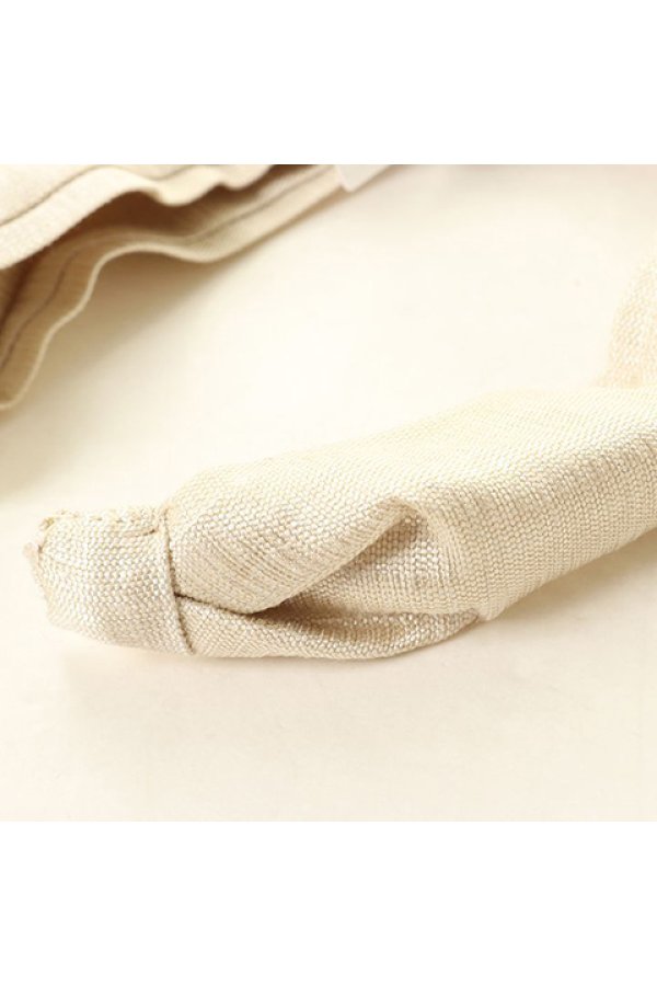 画像2: France Luxe フランス ラックス ツイスト スカーフ ヘッドバンド (シルク マトカ ナチュラル){-BBS} (2)