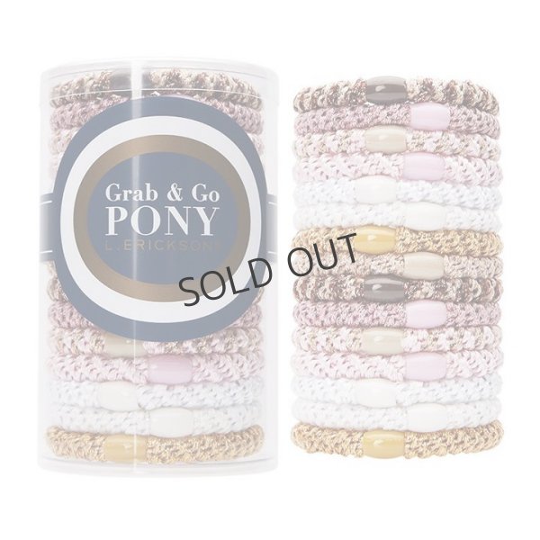 画像1: France Luxe フランス ラックス ポニーテール チューブ 15P(コットンキャンディ）{639709517177-BBS} (1)