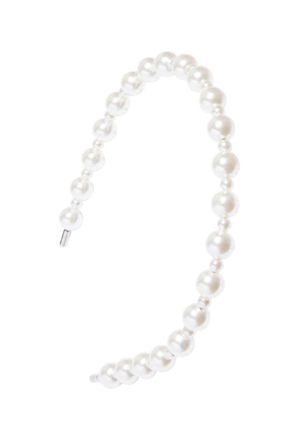 画像2: France Luxe フランス ラックス スタッズ パール ヘッドバンド{639709519980-BAS} (2)