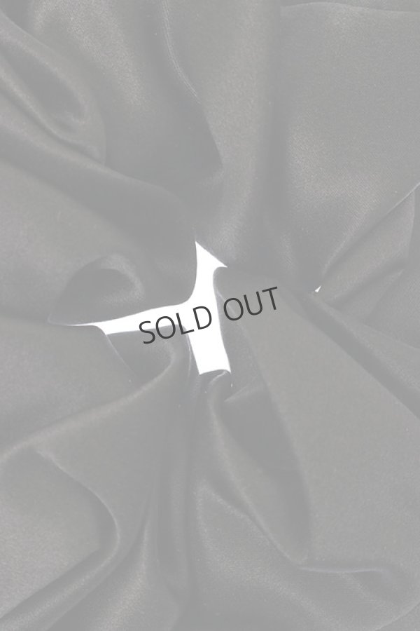 画像2: {SOLD}France Luxe フランス ラックス ラージ シュシュ（シルクシャルムーズ ブラック）{639709520245-BAA} (2)