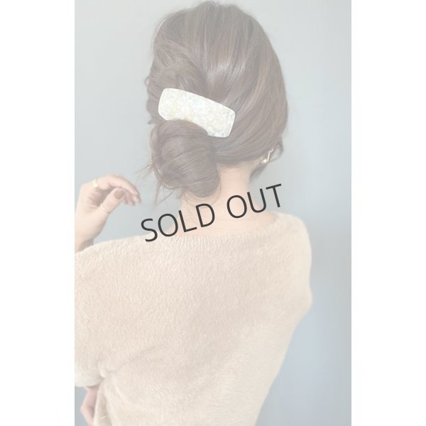 画像4: {SOLD}France Luxe フランス ラックス テーパード ボリューム バレッタ（パブロバ ホワイト）{639709536901-BBS} (4)