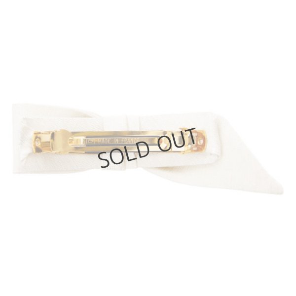 画像2: {SOLD}France Luxe フランス ラックス バミューダ ボウ ボリューム バレッタ (マトカ ホワイト){639709580454-BBS} (2)