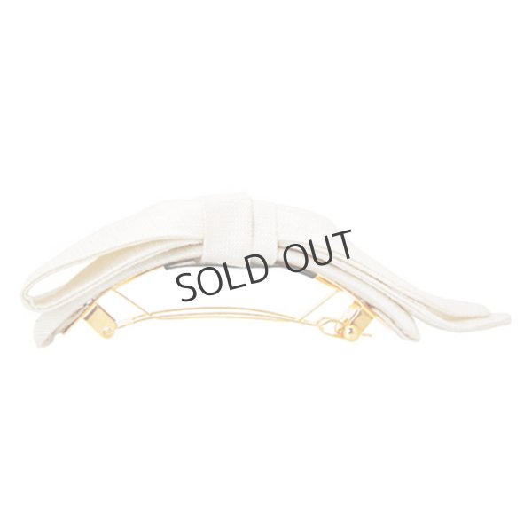 画像3: {SOLD}France Luxe フランス ラックス バミューダ ボウ ボリューム バレッタ (マトカ ホワイト){639709580454-BBS} (3)