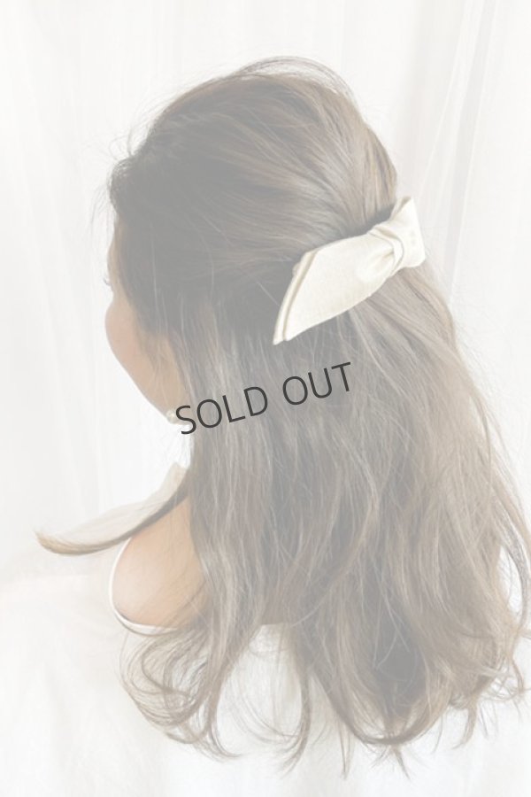 画像5: {SOLD}France Luxe フランス ラックス バミューダ ボウ ボリューム バレッタ (マトカ ナチュラル){639709580546-BBS} (5)