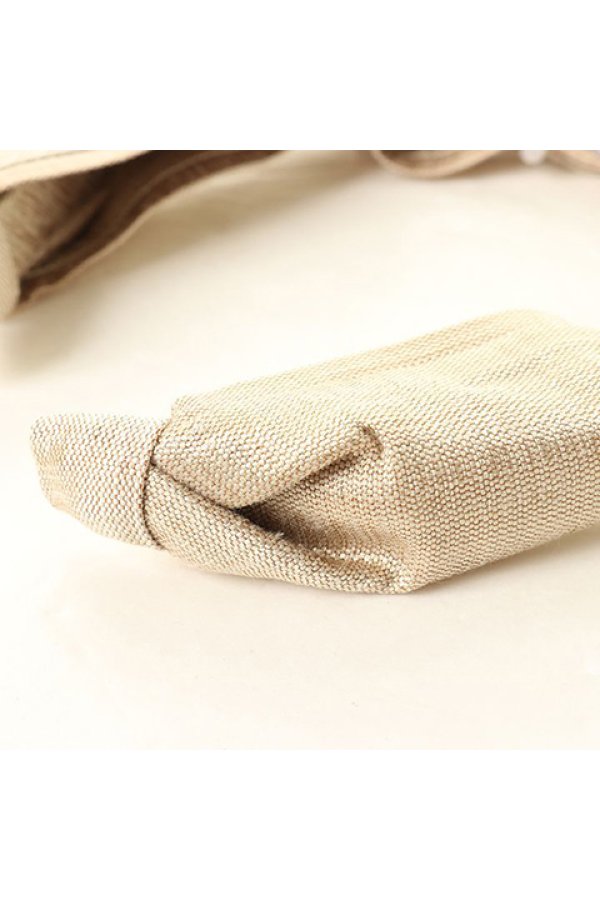 画像2: France Luxe フランス ラックス ツイスト スカーフ ヘッドバンド(シルク マトカ サンドストーン){639709594246-BAS} (2)