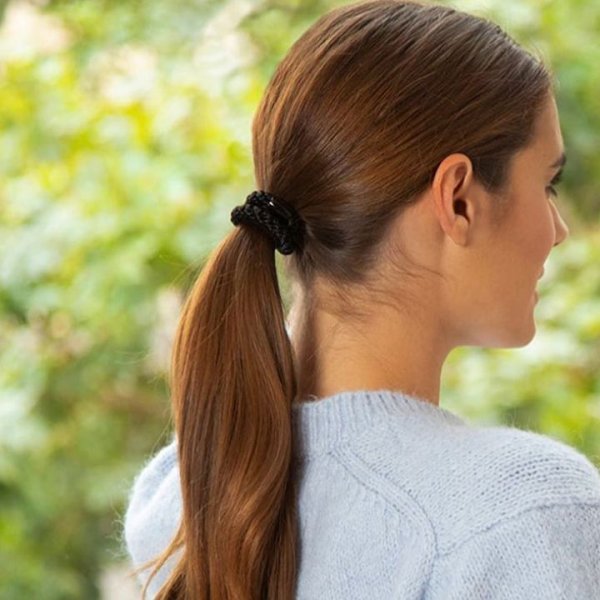 画像2: France Luxe フランス ラックス ポニーテール チューブ 8P（ブラック）{639709600848-BBS} (2)