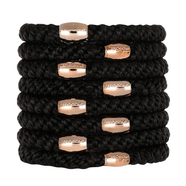 画像1: France Luxe フランス ラックス ポニーテール チューブ 8P（ブラック/ローズゴールド）{639709636205-BEA} (1)