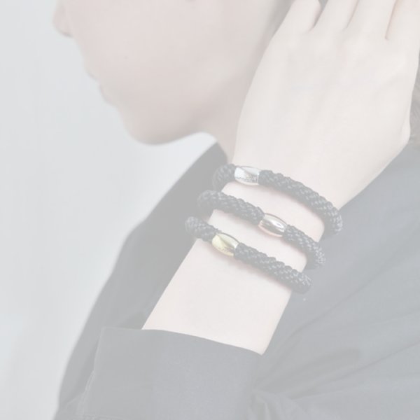 画像3: France Luxe フランス ラックス ポニーテール チューブ 8P（ブラック/ローズゴールド）{639709636205-BEA} (3)
