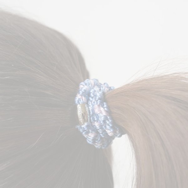 画像3:  {SOLD} France Luxe フランス ラックス ポニーテール チューブ 15P（ウィステリア/ゴールド）{639709691556-BEA} (3)