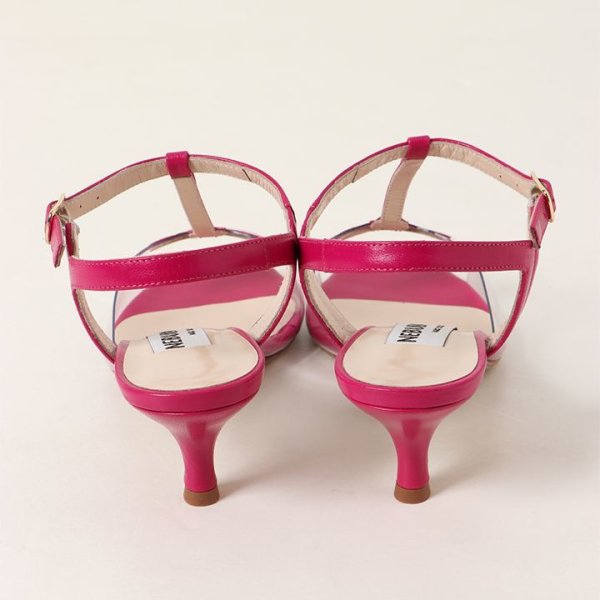 画像4: 【 30%OFF セール49,500円→34,650円】 NEBULONI E. ネブローニ PVC アンクルストラップサンダル{6438/551-PINK CAPRETTO631-BJS} (4)