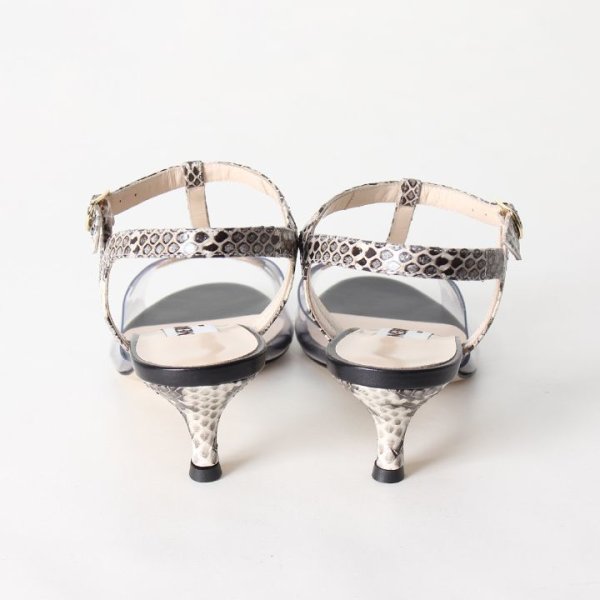 画像4: 【 30%OFF セール59,400円→41,580円】 NEBULONI E. ネブローニ PVC アンクルストラップサンダル{6438R/551-BLACK PVC/BISSA2182-BJS} (4)