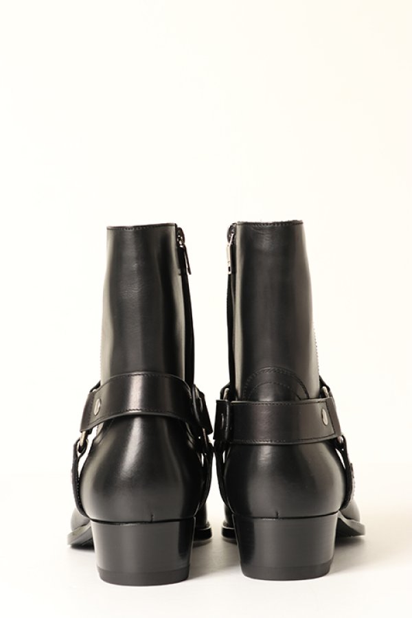 画像3: 【 30%OFF セール181,500円→127,050円】 SAINT LAURENT PARIS サンローランパリ クラシック ワイアット ハーネスブーツ(ブラック/レザー){-BBA} (3)
