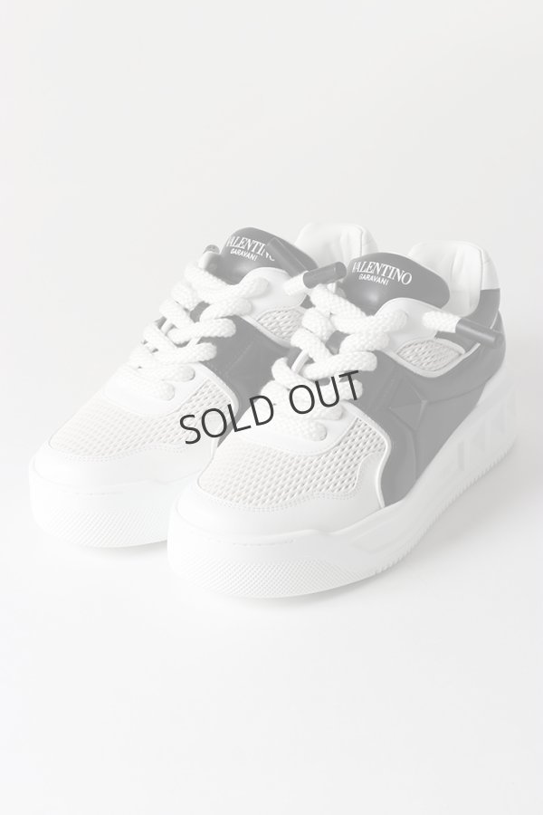 画像1: {SOLD}Valentino ヴァレンティノ ワンスタッズ XL レザー ロートップスニーカー{-BES} (1)