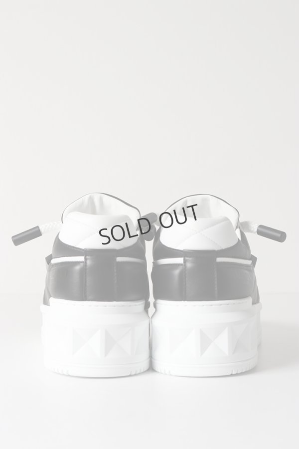 画像4: {SOLD}Valentino ヴァレンティノ ワンスタッズ XL レザー ロートップスニーカー{-BES} (4)