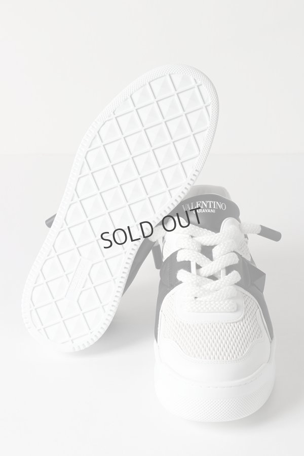 画像6: {SOLD}Valentino ヴァレンティノ ワンスタッズ XL レザー ロートップスニーカー{-BES} (6)