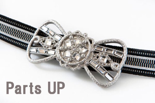 画像3: joujou ジュジュ RIBBON HAIRBAND CRYSTAL{-} (3)