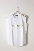 画像1: {SOLD}BALMAIN バルマン BF1 T-SHIRT LOGO BALMAIN{718387326I-0001-AIS} (1)