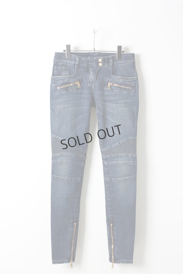 画像1: {SOLD}BALMAIN バルマン BF1 DENIM BIKER BLUE{725998264N-3180-AIS} (1)