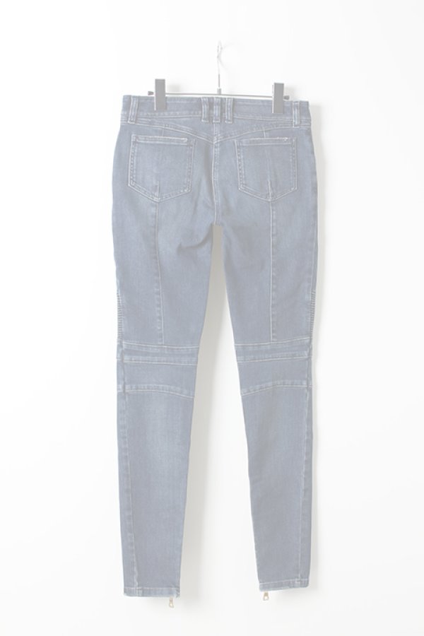 画像2:   BALMAIN バルマン BF1 DENIM BIKER BLUE{725998264N-3180-AIS} (2)