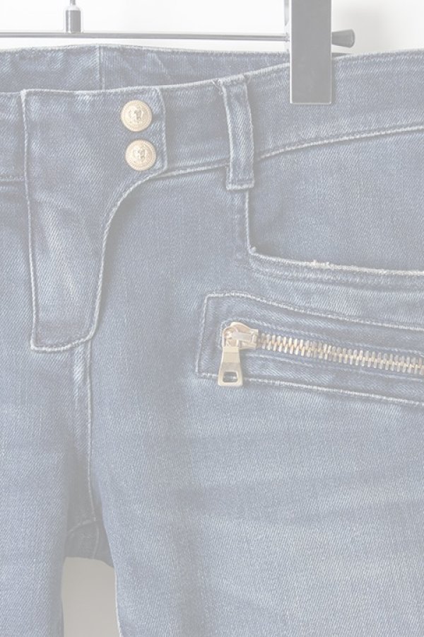 画像3:   BALMAIN バルマン BF1 DENIM BIKER BLUE{725998264N-3180-AIS} (3)