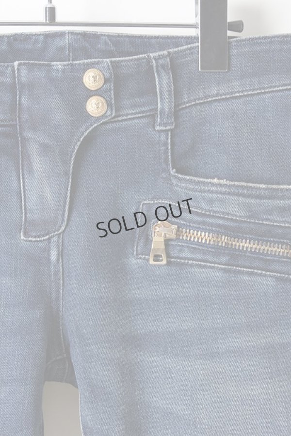 画像3: {SOLD}BALMAIN バルマン BF1 DENIM BIKER BLUE{725998264N-3180-AIS} (3)