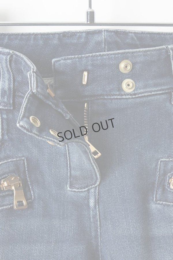 画像5: {SOLD}BALMAIN バルマン BF1 DENIM BIKER BLUE{725998264N-3180-AIS} (5)