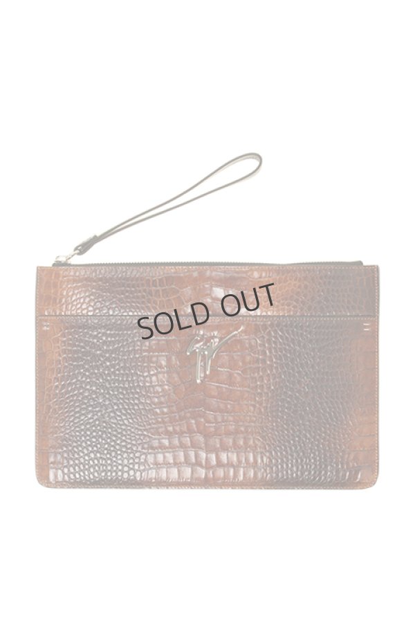 画像1: {SOLD}GIUSEPPE ZANOTTI ジュゼッペザノッティ GZM CLUTCH BAG LOGOMED{72IBU7004ZA-208-AGA} (1)