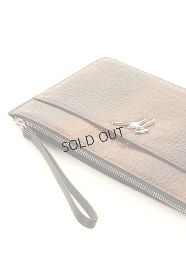 画像5: {SOLD}GIUSEPPE ZANOTTI ジュゼッペザノッティ GZM CLUTCH BAG LOGOMED{72IBU7004ZA-208-AGA} (5)