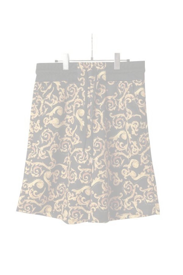 画像1:   VERSACE ヴェルサーチ スケッチ クチュール スウェット ショートパンツ {74GAD3B1-FS062-G89-BCS}  :74GAD3B1-G89  (1)