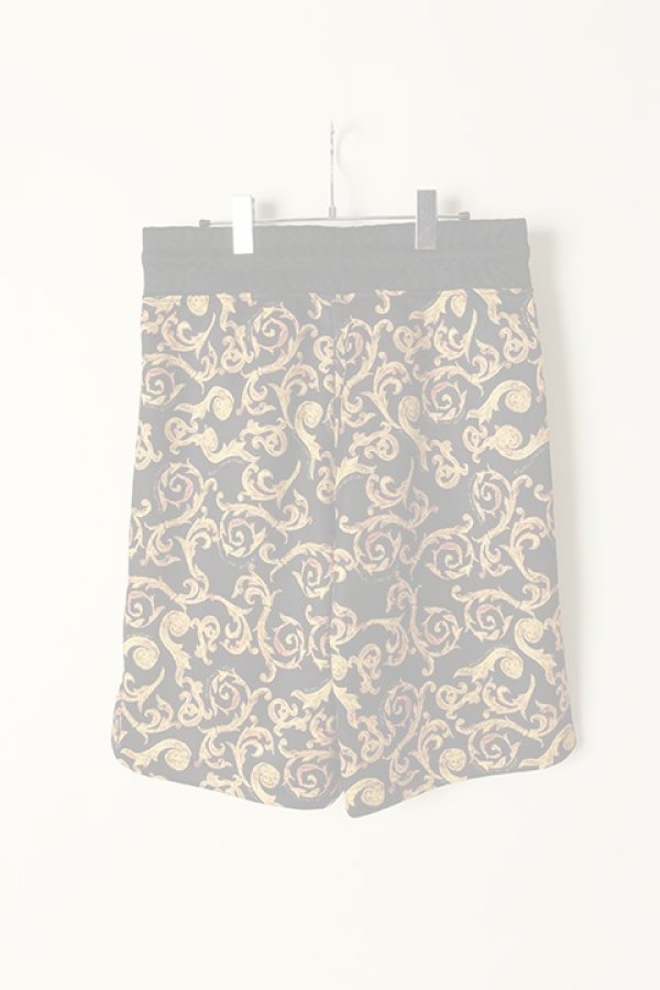 画像4:   VERSACE ヴェルサーチ スケッチ クチュール スウェット ショートパンツ {74GAD3B1-FS062-G89-BCS}  :74GAD3B1-G89  (4)