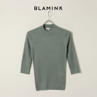 SOLD}BLAMINK ブラミンク ウールカシミヤ12Gハイネックロング