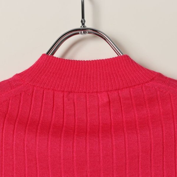 画像6: 【 40%OFF セール88,000円→52,800円】 BLAMINK ブラミンク カシミヤシルク18Gリブショートスリーブニット{7913-106-0205-PNK-BAS} (6)