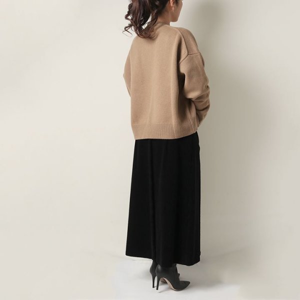 画像10: 【 40%OFF セール82,500円→49,500円】 BLAMINK ブラミンク コットンコーディロイボックスプリーツスカート{7924-230-0180-BLK-AIA} (10)