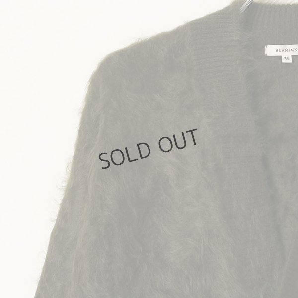 画像3: {SOLD}BLAMINK ブラミンク PRE 7GカシミヤファーVネックカーディガン{7915-299-0049-OLV-BBA} (3)