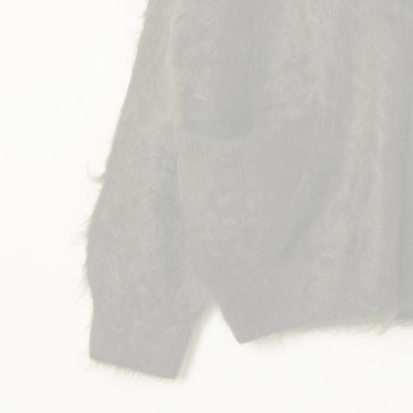 画像5:  {SOLD} BLAMINK ブラミンク PRE 7GカシミヤファーVネックカーディガン{7915-299-0049-OLV-BBA} (5)