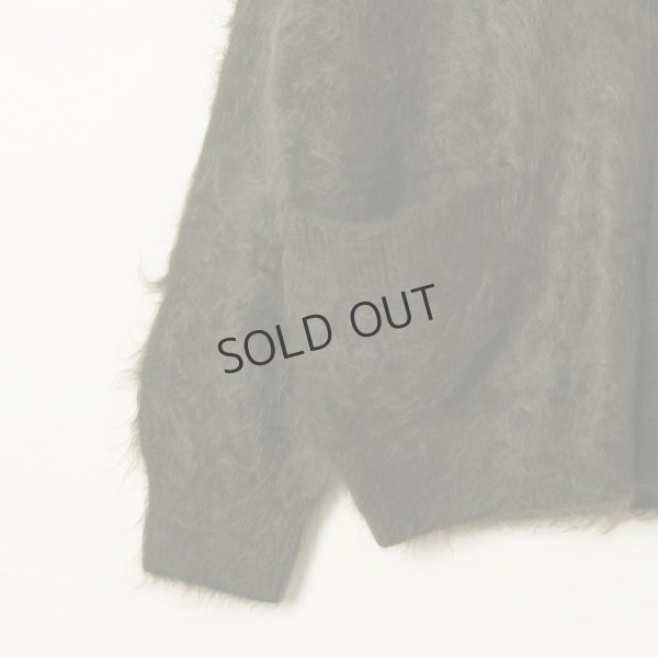 画像5: {SOLD}BLAMINK ブラミンク PRE 7GカシミヤファーVネックカーディガン{7915-299-0049-OLV-BBA} (5)