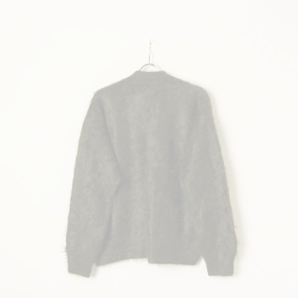 画像7:  {SOLD} BLAMINK ブラミンク PRE 7GカシミヤファーVネックカーディガン{7915-299-0049-OLV-BBA} (7)
