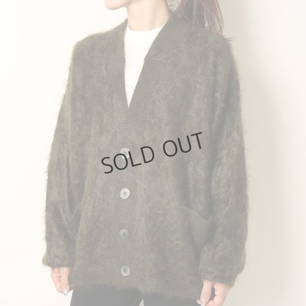 画像10: {SOLD}BLAMINK ブラミンク PRE 7GカシミヤファーVネックカーディガン{7915-299-0049-OLV-BBA} (10)