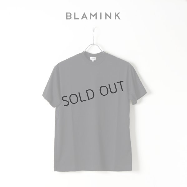 画像1: {SOLD}【Regular item】BLAMINK ブラミンク コットンクルーネック刺繍ショートスリーブTシャツ{7917-222-0010-BLK-BJS} (1)